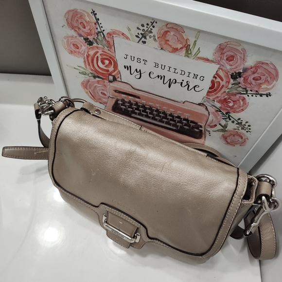 🧁GUC Vintage Coach Taylor F25206 Genuine Leather Adjustable Crossbody Bag - Picture 9 of 16